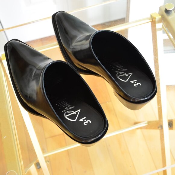 3.1 Phillip Lim Black Mules - Picture 2 of 10
